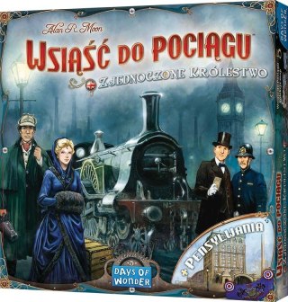 Gra Wsiąść do pociągu Kolekcja Map 5 - Zjednoczone Królestwo / Pensylwania Rebel