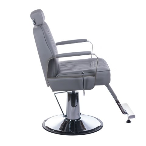 Fotel barberski HOMER BH-31237 Jasny szary