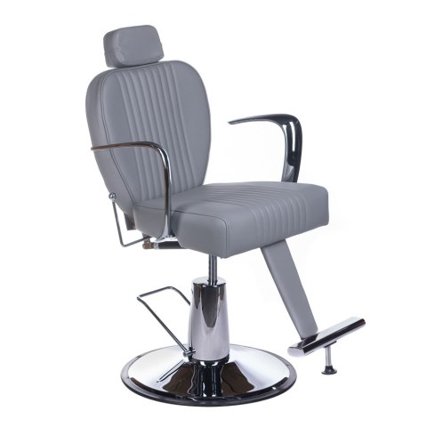 Fotel barberski OLAF BH-3273 Jasny szary