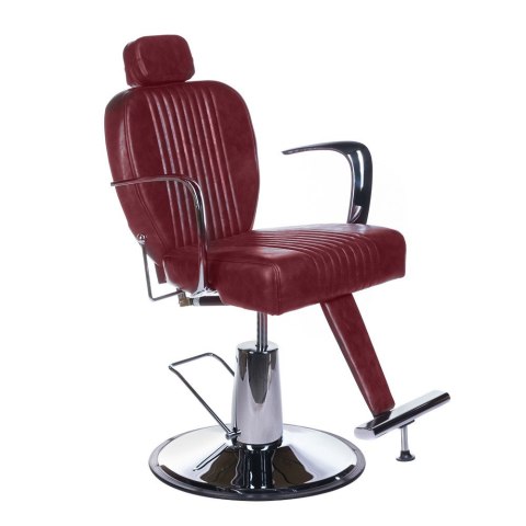 Fotel barberski OLAF BH-3273 Wiśniowy