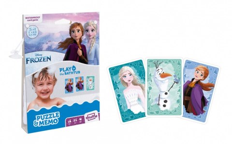 Gra Aqua Frozen Puzzle i Memo Kraina Lodu Cartamundi