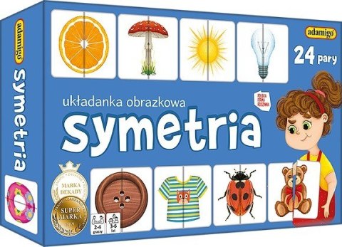 Gra Symetria - układanka obrazkowa Adamigo