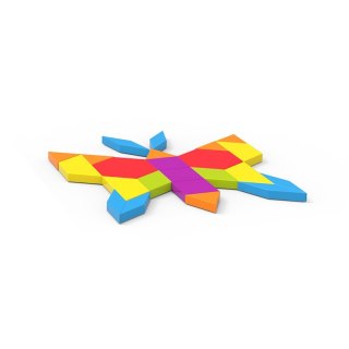 Gra układanka Motyl tangram w puszce IWood