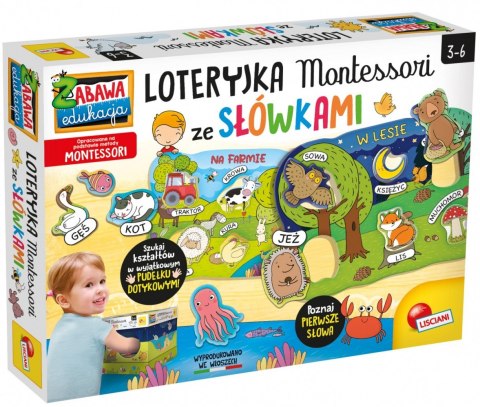 Gra Montessori Loteryjka ze słówkami Lisciani