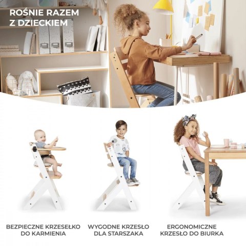 Krzesełko do karmienia ENOCK NATURAL GREY Kinderkraft