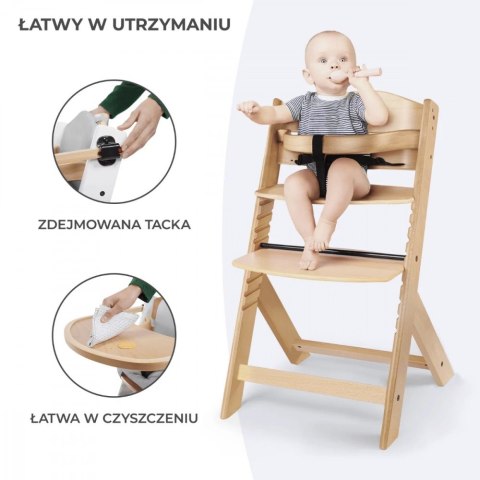 Krzesełko do karmienia ENOCK NATURAL GREY Kinderkraft