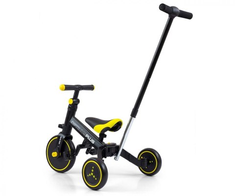 Rowerek Ride On - Bike 4w1 OPTIMUS PLUS Black Milly Mally