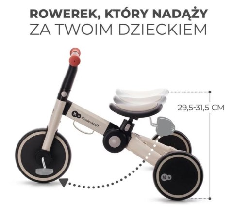 Rowerek trójkołowy 4TRIKE SILVER GREY Kinderkraft