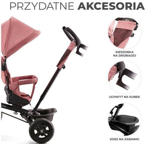 Rowerek trójkołowy AVEO ROSE PINK Kinderkraft