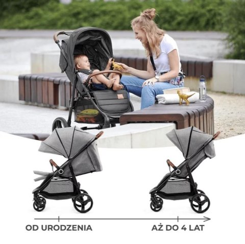 Wózek spacerowy GRANDE PLUS GREY Kinderkraft