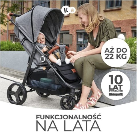 Wózek spacerowy GRANDE PLUS GREY Kinderkraft