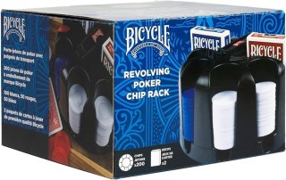 Zestaw Poker Revolving Poker Chip Rack (200) Bicycle