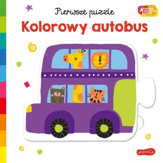 Książeczka Akademia Mądrego Dziecka. Pierwsze puzzle. Kolorowy Autobus Harper Collins