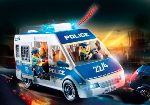 Zestaw City Action 70 899 Transporter policyjny ze światłem i dźwiękiem Playmobil