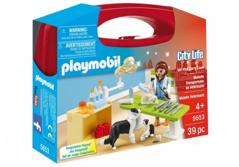 Zestaw figurek Skrzyneczka Weterynarz Playmobil