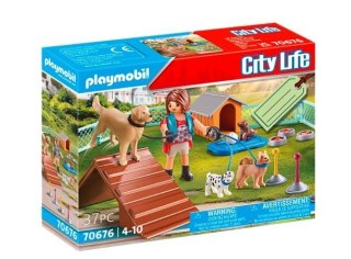 Zestaw upominkowy City Life 70676 Treserka psów Playmobil