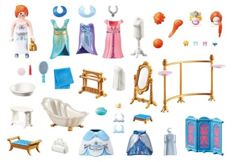 Zestaw z figurką Princess 70454 Garderoba z wanną Playmobil