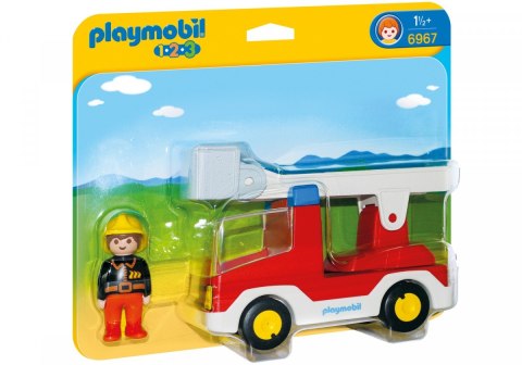 Zestaw z figurkami 1.2.3 6967 Wóz strażacki z drabiną Playmobil