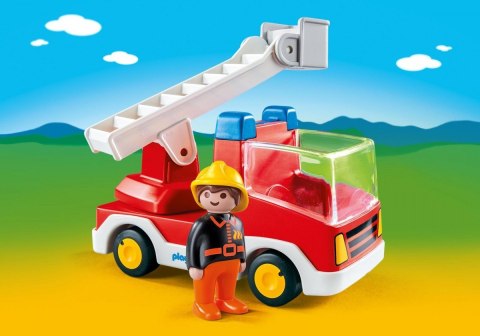 Zestaw z figurkami 1.2.3 6967 Wóz strażacki z drabiną Playmobil