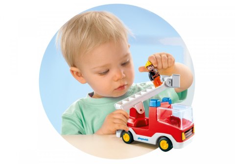 Zestaw z figurkami 1.2.3 6967 Wóz strażacki z drabiną Playmobil