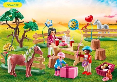 Zestaw z figurkami Country 70997 Urodziny w stadninie kucyków Playmobil