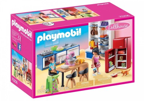 Zestaw z figurkami Dollhouse 70206 Rodzinna kuchnia Playmobil