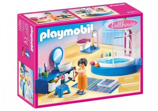 Zestaw z figurkami Dollhouse 70211 Łazienka z wanną Playmobil