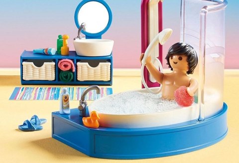 Zestaw z figurkami Dollhouse 70211 Łazienka z wanną Playmobil