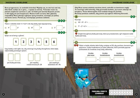 Książeczka Minecraft. Matematyka. Megazadania. 12+ Harper Collins