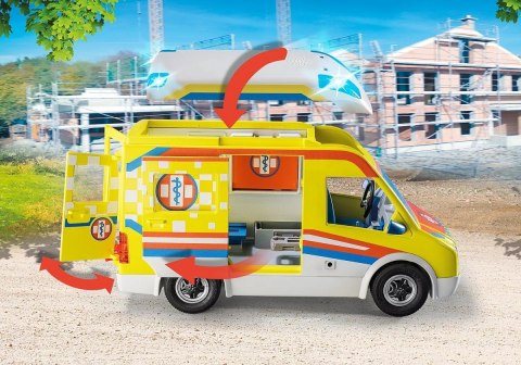 Zestaw City Life 71202 Karetka pogotowia ze światłem i dźwiękiem Playmobil