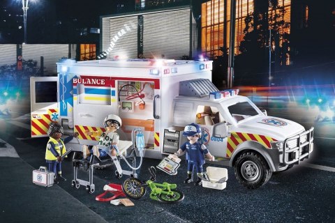 Zestaw figurek City Action 70936 Ambulans pogotowia ratunkowego: US Ambulance Playmobil