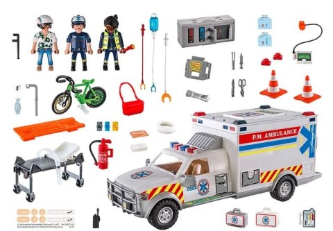 Zestaw figurek City Action 70936 Ambulans pogotowia ratunkowego: US Ambulance Playmobil