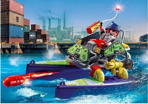 Zestaw z figurką City Action 71147 Quad terenowy jednostki specjalnej Playmobil