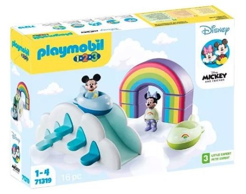 Zestaw z figurkami 1.2.3 Disney 71319 Domek w chmurach Miki i Minnie Playmobil