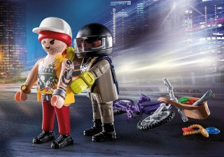 Zestaw z figurkami City Action 71255 Starter Pack Jednostka specjalna ze złodziejem biżuterii Playmobil