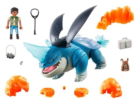 Zestaw z figurkami Dragons 71082 Plowhorn & D'Angelo Playmobil