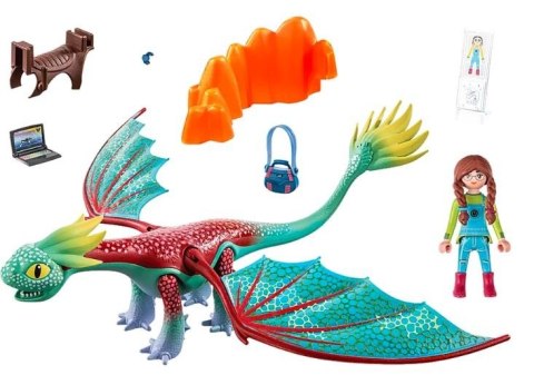 Zestaw z figurkami Dragons 71083 Feathers & Alex Playmobil