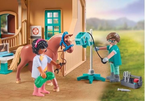 Zestaw z figurkami Horses 71352 Hipoterapia i lecznica zwierząt Playmobil