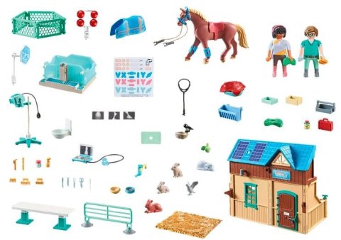 Zestaw z figurkami Horses 71352 Hipoterapia i lecznica zwierząt Playmobil