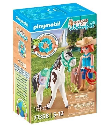 Zestaw z figurkami Horses 71358 Ellie i Sawdust ćwiczące western riding Playmobil