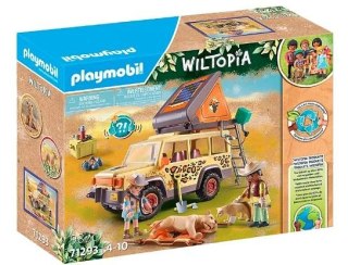 Zestaw z figurkami Wiltopia 71293 Z samochodem terenowym wśród lwów Playmobil