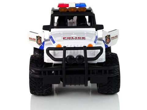 Auto R/C Policja Jeep Policyjny 1:14 Zdalnie Sterowane Efekty Świetlne LEAN Toys