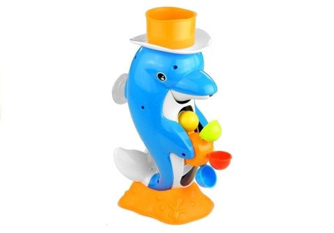 Delfin Kołowrotki Zabawka Do Wanny Basenu Fontanna LEAN Toys