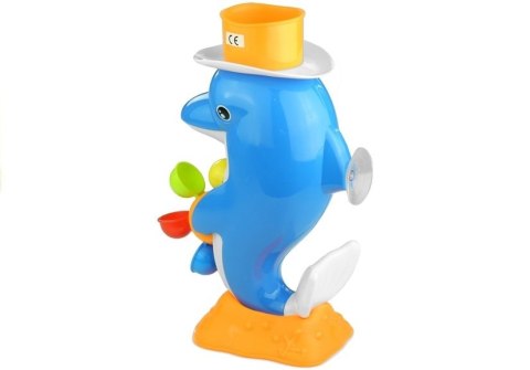 Delfin Kołowrotki Zabawka Do Wanny Basenu Fontanna LEAN Toys