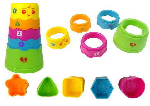 Interaktywny Stolik Edukacyjny Sorter Zjeżdżalnia Piłeczek Niebieski LEAN Toys