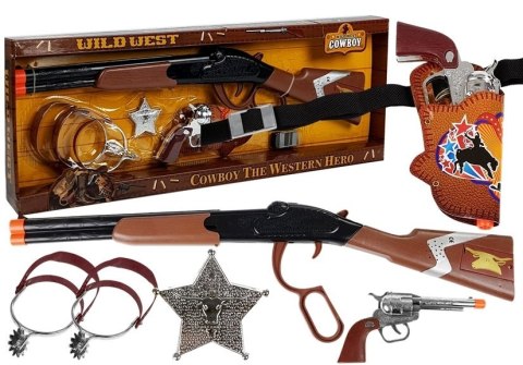 Zestaw Kowboja Kowbojski Pistolet + Akcesoria LEAN Toys