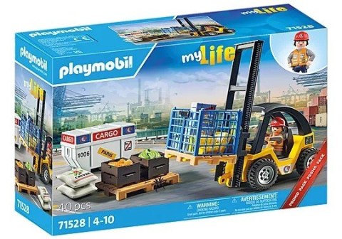 Zestaw My Life 71528 Wózek widłowy z ładunkiem Playmobil