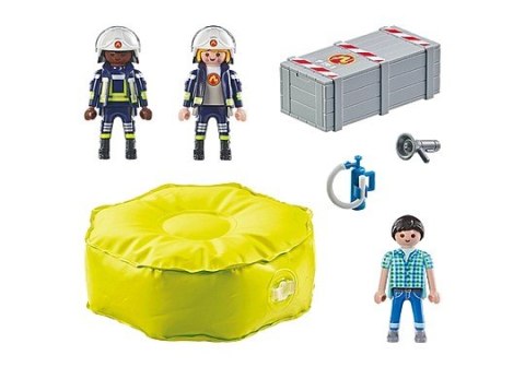 Zestaw figurek Action Heroes 71465 Strażacy z poduszką powietrzną Playmobil