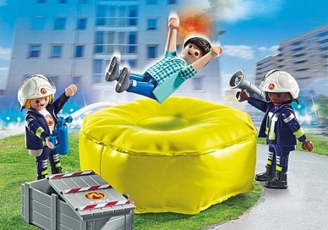 Zestaw figurek Action Heroes 71465 Strażacy z poduszką powietrzną Playmobil