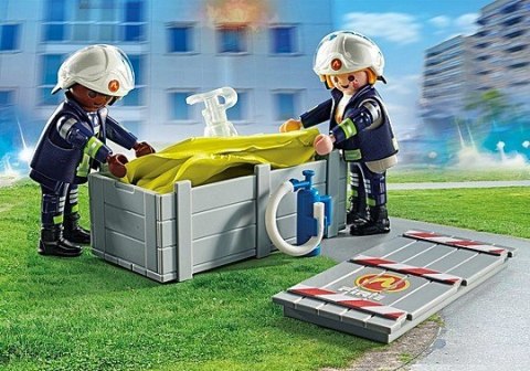 Zestaw figurek Action Heroes 71465 Strażacy z poduszką powietrzną Playmobil